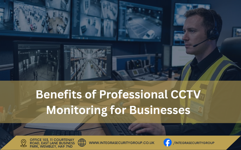 Benefits of Professional CCTV Monitoring for Businesses