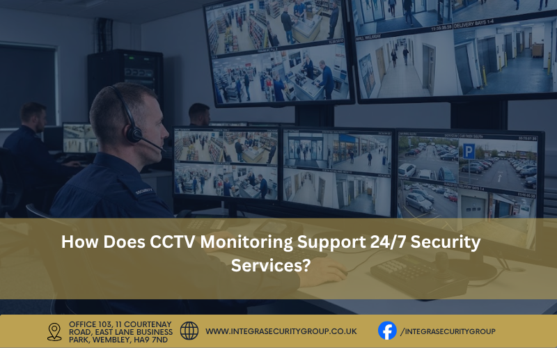 How Does CCTV Monitoring Support 24/7 Security Services?